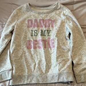 Garanimals Gray Sweatshirt with Pink and Green Text